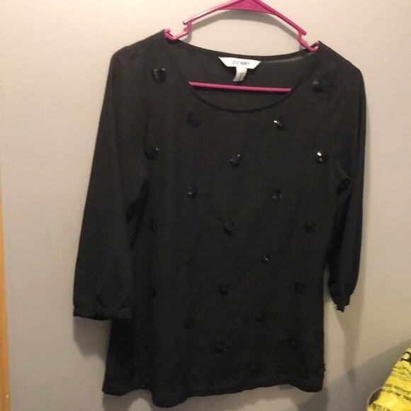 Old navy black sheer top size XS - Picture 1 of 7